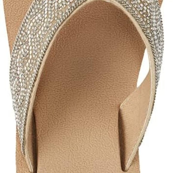 Women's Wedge Sandals Ethylene Vinyl Acetate Rubber Platform Slip-On - Picture 3 of 5